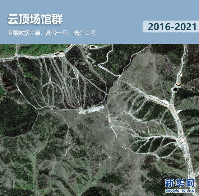 衛(wèi)星見證，這里如何變身“冬奧小城”