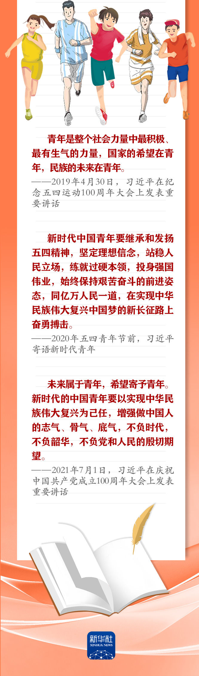手繪長(zhǎng)卷 | 共青團(tuán)員們，總書(shū)記這些話要牢記