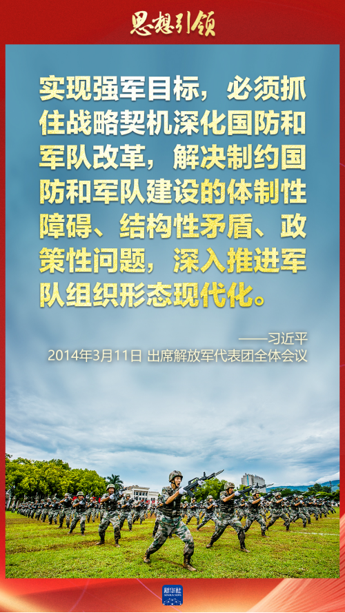 思想引領(lǐng)｜兩會(huì)上，習(xí)主席這樣談強(qiáng)軍之路