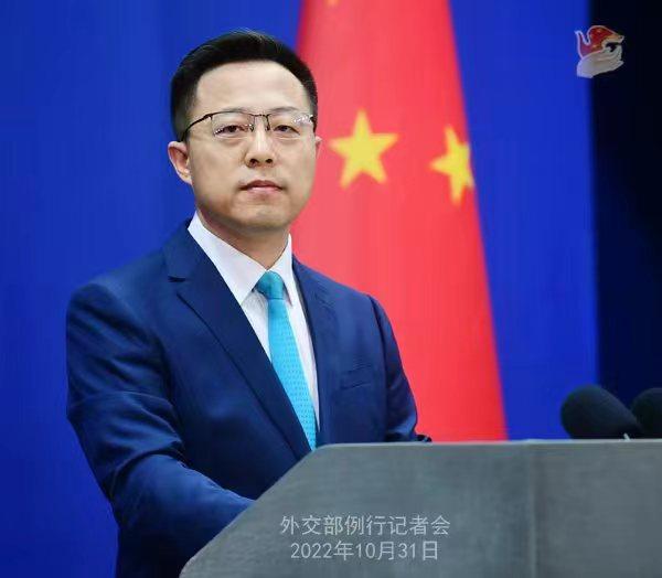 外交部發(fā)言人趙立堅。 薛偉 攝