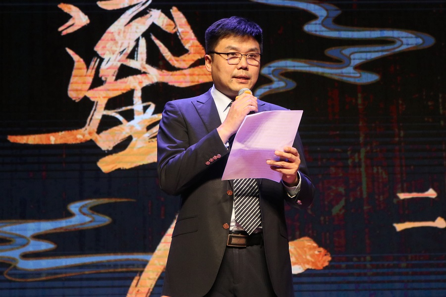 北京外國語大學黨委常委、副校長趙剛在活動現(xiàn)場講話。主辦方供圖