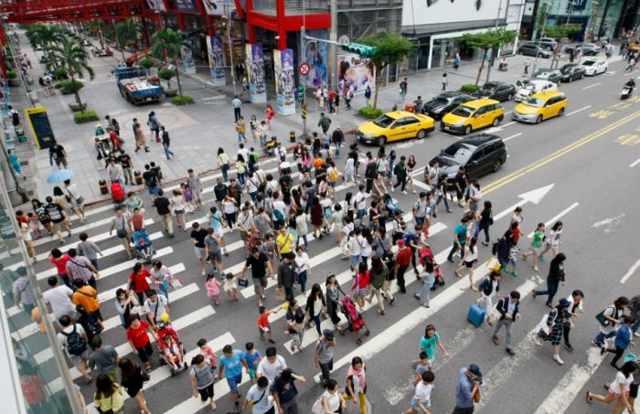 圖為信義商圈。圖片來(lái)源：臺(tái)灣“中時(shí)新聞網(wǎng)”。