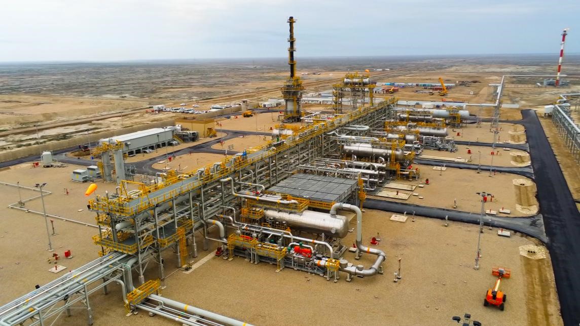 圖為西古爾納-1油田項(xiàng)目一景。中國(guó)石油（伊拉克）西古爾納公司供圖。
