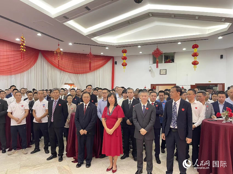 駐尼日利亞使館春節(jié)招待會(huì)現(xiàn)場(chǎng)。人民網(wǎng)記者 姜宣攝