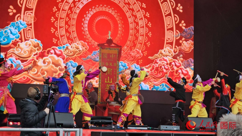 倫敦新春慶典現(xiàn)場。人民網(wǎng) 郭錦標(biāo)、楊浩鵬攝