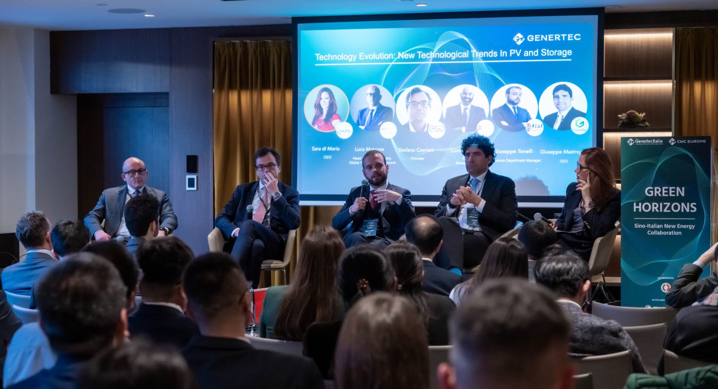 意大利企業(yè)負責(zé)人及行業(yè)專家介紹新能源領(lǐng)域發(fā)展經(jīng)驗。主辦方供圖