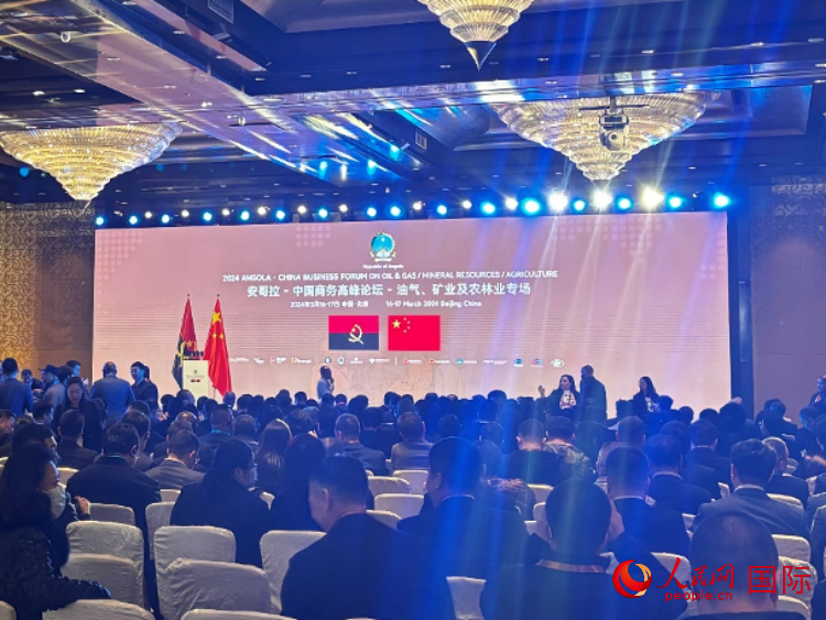 2024安哥拉—中國商務(wù)高峰論壇現(xiàn)場。人民網(wǎng)記者 張榮攝