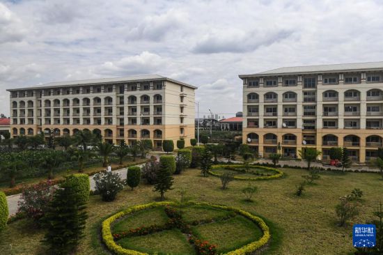 這是2024年2月16日在埃塞俄比亞杜凱姆市拍攝的東方工業(yè)園。 新華社記者 李亞輝 攝