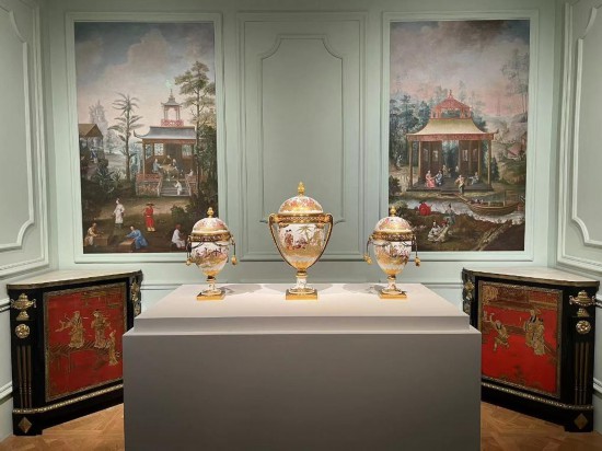 路易十五王后瑪麗·萊什琴斯卡的“中國(guó)人廳”。新華社記者徐壯 攝