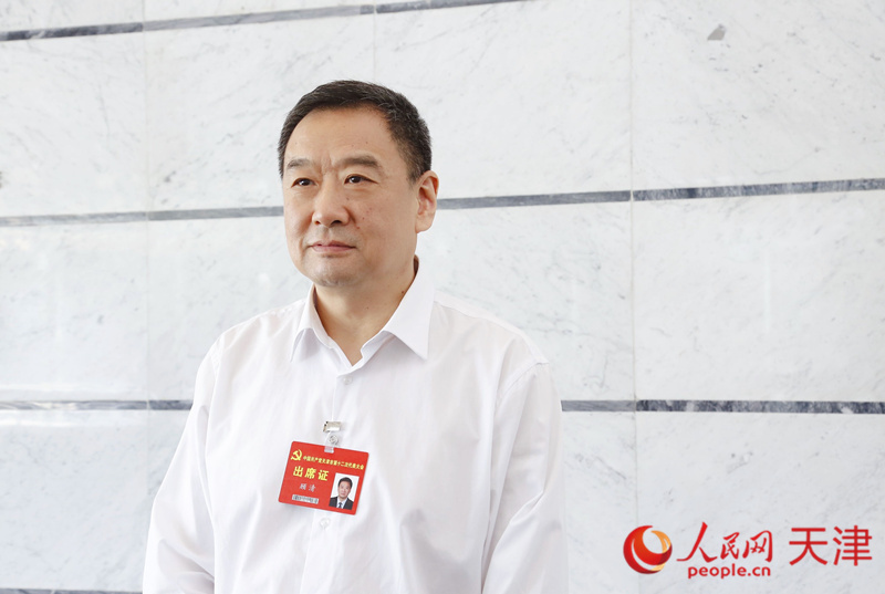 天津市第十二次黨代會代表、天津市政府副秘書長、市衛(wèi)生健康委黨委副書記、主任顧清 人民網(wǎng) 孫翼飛攝