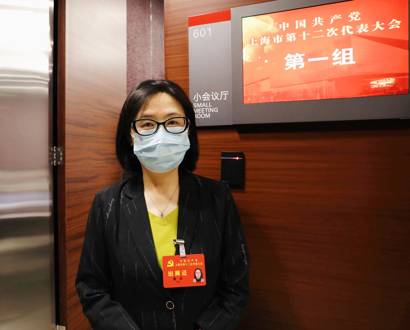 黨代表翟華。人民網(wǎng) 王文娟攝