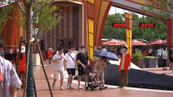 試運行中的淮安方特。受訪方供圖