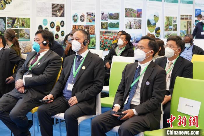 圖為極小種群物種和生物多樣性保護(hù)邊會(huì)現(xiàn)場(chǎng)?！≡颇鲜×謽I(yè)和草原局供圖