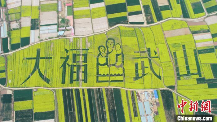 2019年4月，天水武山縣萬畝鄉(xiāng)村油菜花海。(資料圖) 何海瑞 攝