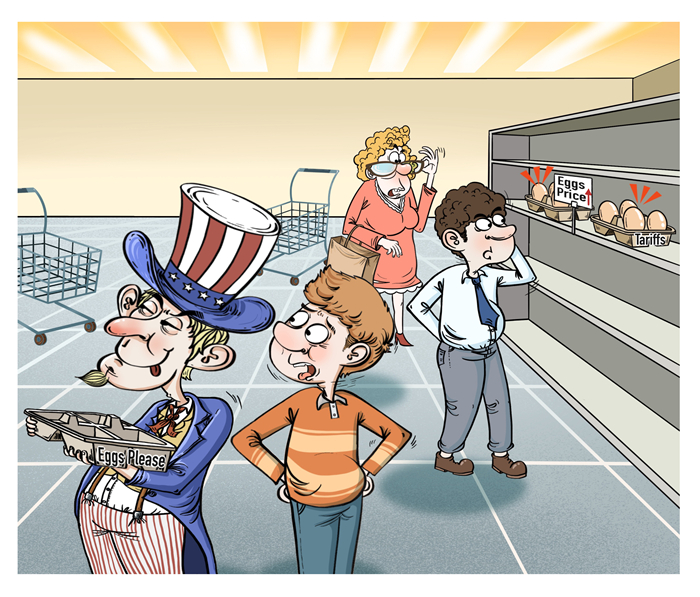 漫畫作者：譚希光（人民網(wǎng)版權(quán)圖片，未經(jīng)授權(quán)請勿轉(zhuǎn)載。）