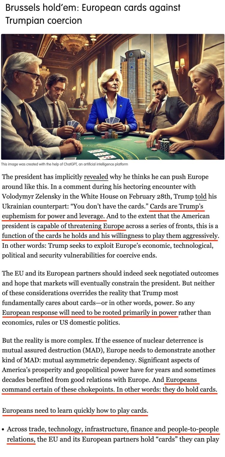 深觀察丨“只要團結(jié)，歐盟反制美國的王牌很多”