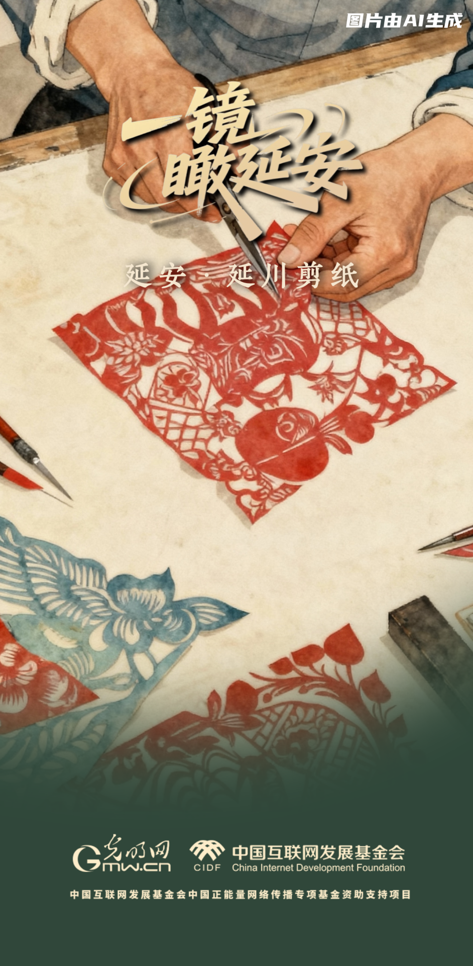 【一鏡瞰延安·AI海報】跟著這些非遺文化，感受老區(qū)風土人情