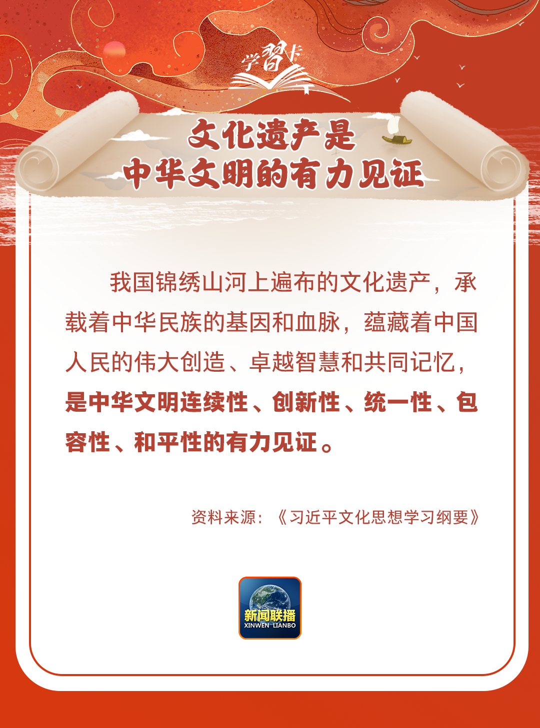 學(xué)習(xí)卡丨守護(hù)好中華民族的文化瑰寶！