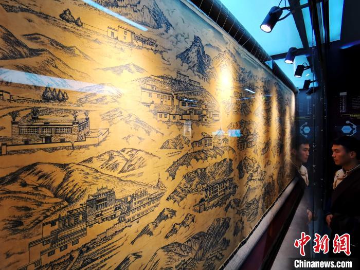 圖為歷代藏醫(yī)藥學(xué)教育機(jī)構(gòu)展示?！?zhí)砀?攝