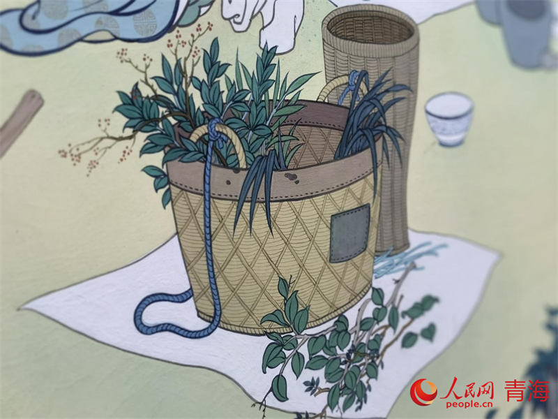 唐卡繪畫(huà)作品。人民網(wǎng) 馬可欣攝