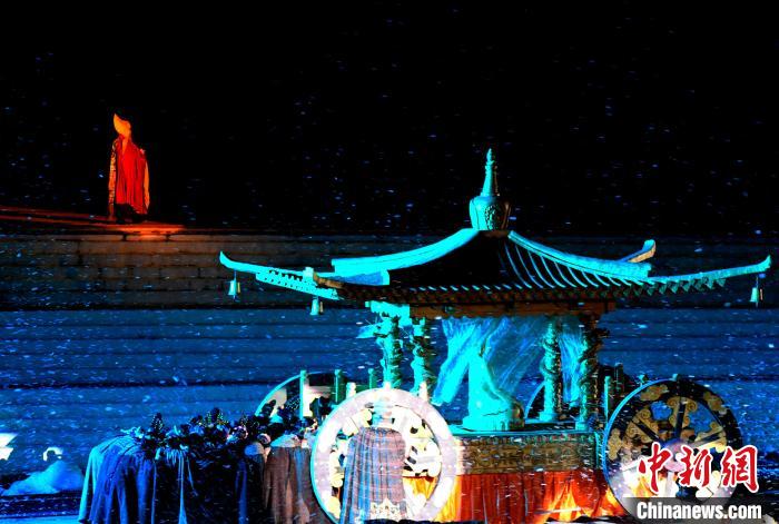 3月17日，西藏拉薩，《文成公主》大型史詩劇演出現(xiàn)場。　李林 攝