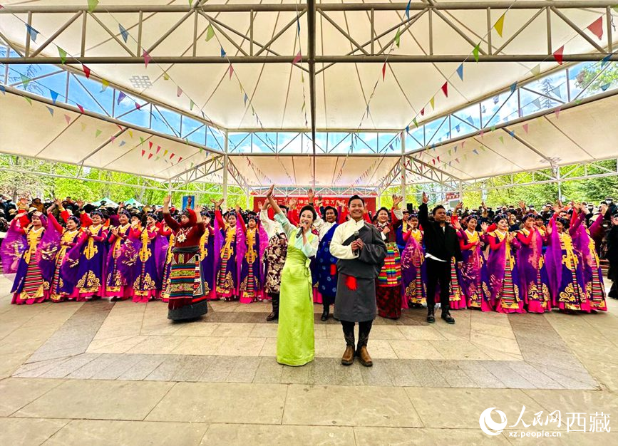 演出活動(dòng)結(jié)束。人民網(wǎng) 次仁羅布攝