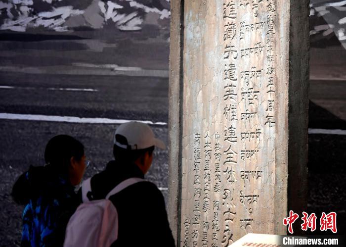 圖為5月18日，觀眾正在欣賞展覽?！±盍?攝