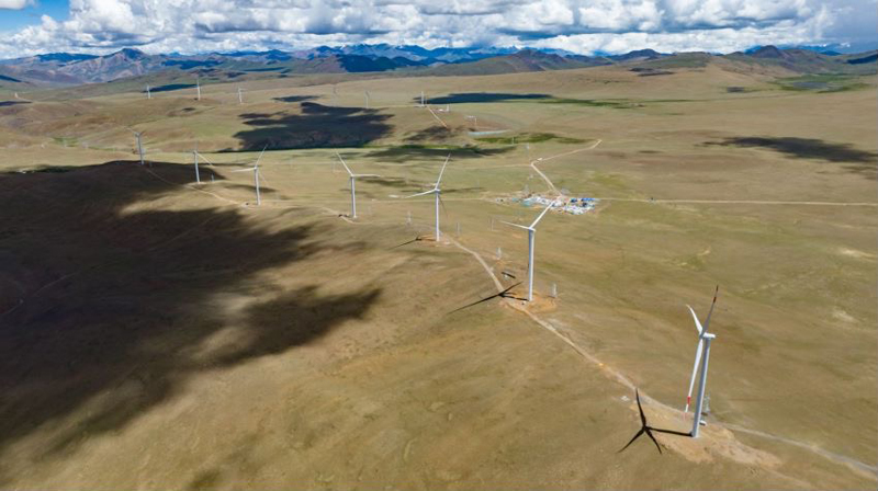 西藏措美哲古風(fēng)電場。受訪者供圖