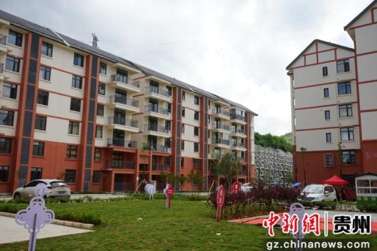 清鎮(zhèn)市2018年易地扶貧搬遷安置點一角。